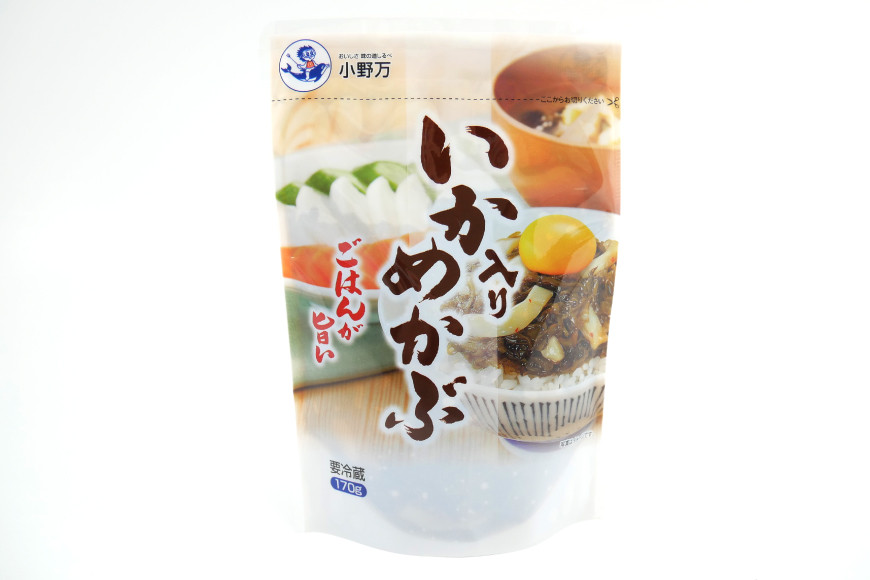 いか入りめかぶ 170g 5個セット [小野万 宮城県 気仙沼市 20564620] イカ おかず おつまみ