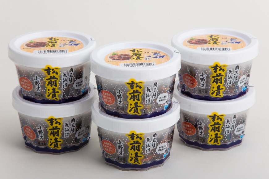 松前漬 170g 6個セット【ご飯のお供に、酒の肴に】 [小野万 宮城県 気仙沼市 20564643] 魚 魚介類 松前漬け いか イカ 冷蔵 酒の肴 おつまみ おかず ご飯のお供