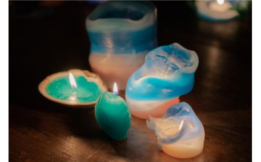 気仙沼の海をイメージしたキャンドル SHIBITACHI Shell Candle 1個 [Nr.12（ともしびプロジェクト） 宮城県 気仙沼市 20563588] キャンドル 可愛い かわいい カワイイ