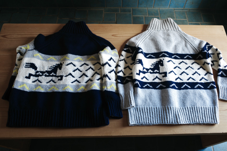 【気仙沼ニッティング】ユニコーン グレー×メンズフリー [気仙沼ニッティング 宮城県 気仙沼市 20564535-6]