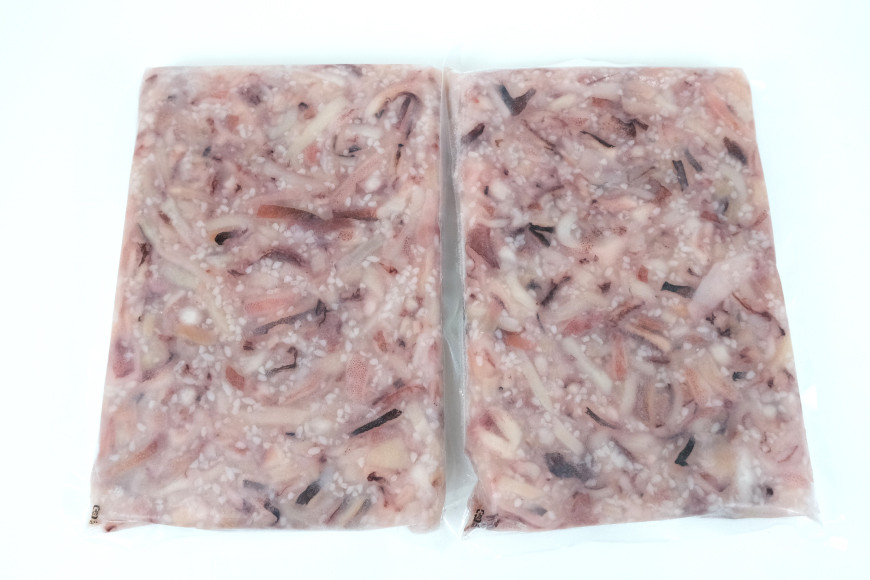 いかこうじ漬 2kg(1kg×2p) 冷凍【ご飯のお供に、酒の肴に】 [小野万 宮城県 気仙沼市 20564637] いか イカ 烏賊 冷凍 おかず おつまみ 珍味