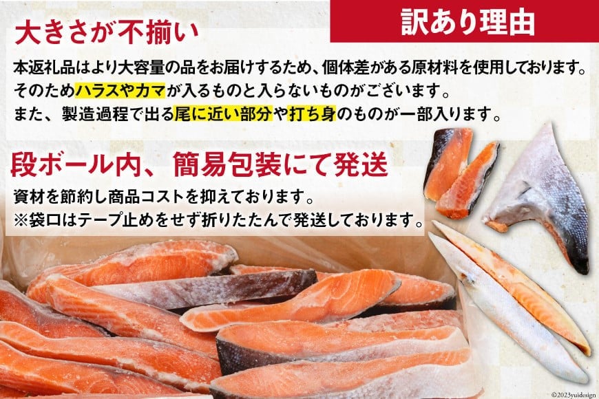 訳あり 銀鮭 切り身 約3kg [気仙沼市 20564992] 鮭 さけ サケ シャケ 魚 3kg