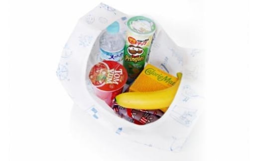 【お弁当もすっぽり！】エコバッグ コンビニ用 [気仙沼市物産振興協会 宮城県 気仙沼市 20565284] エコ 折り畳み マチ広
