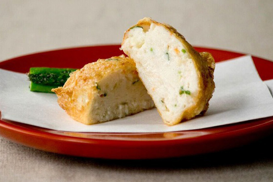 しんじょう 湯葉包み 詰合せ 2種×各4個 合計8個入[斉吉商店 宮城県 気仙沼市 20565568] 湯葉 ゆば えび かに 海老 蟹 真薯 真丈 すり身 かまぼこ 蒲鉾 惣菜 懐石料理 日本料理 和食 冷凍