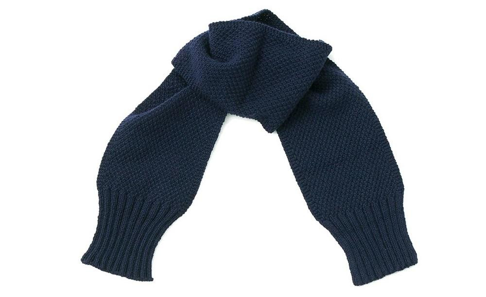 ≪ネイビー≫【気仙沼ニッティング】カシミヤマフラー[気仙沼ニッティング 宮城県 気仙沼市 20563313-4]