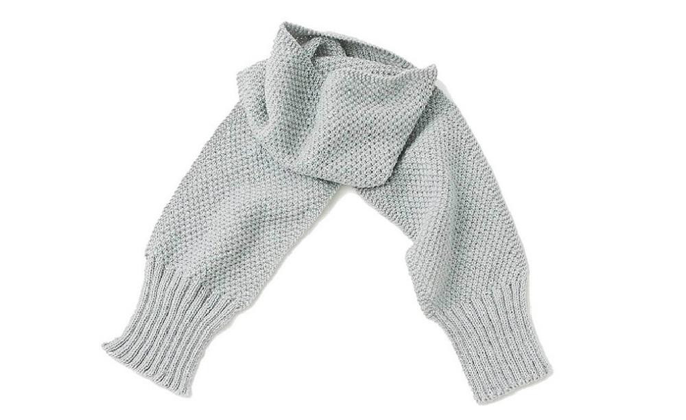 ≪グレー≫【気仙沼ニッティング】カシミヤマフラー[気仙沼ニッティング 宮城県 気仙沼市 20563313-5]