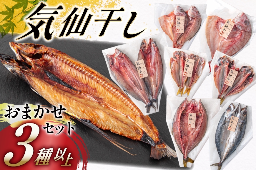 干物 気仙干し 干物おまかせセット 3種 [気仙沼市物産振興協会 宮城県 気仙沼市 20565585] 魚介類 魚介 魚 開き干し 低温乾燥 冷凍