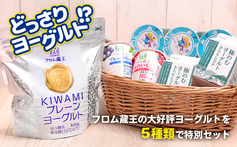 フロム蔵王　どっさりヨーグルト5種セット【0114601】