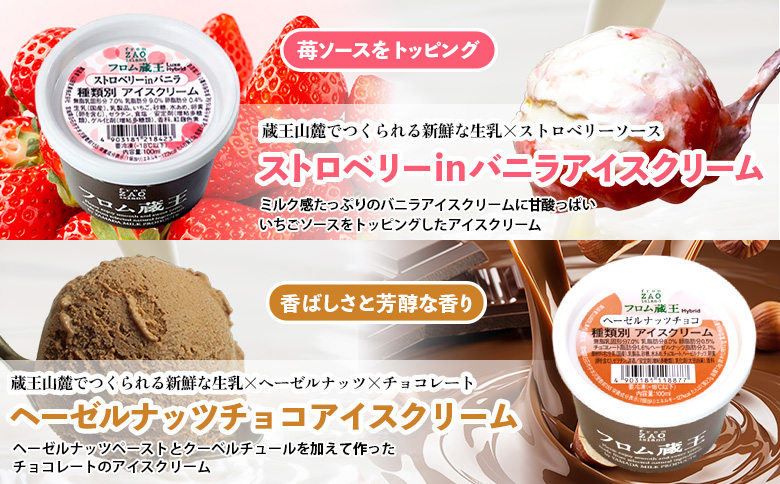 2個増量(24個+2個) 冬季限定 フロム蔵王マルチアイスクリームBOX ヘーゼルナッツチョコ入り【01159】