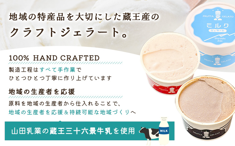 【定番フレーバー】クラフトジェラート詰め合わせ12個セット(3種×各4個)【14154】