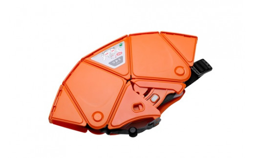 折りたたみ防災ヘルメット TSC-10N 大人用 フラットメット2 オレンジ 収納袋付 【38152】