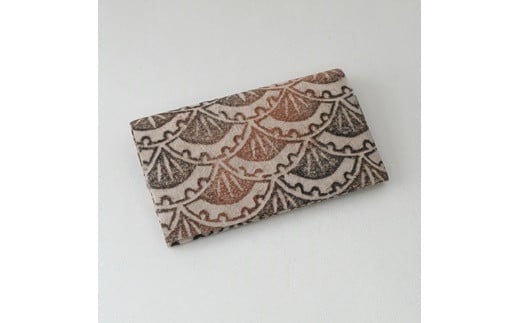 【白石和紙紙子】名刺入れ・カードケース（銀杏青海波）【27151】