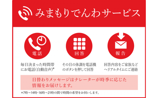 みまもりでんわサービス（携帯電話12か月）【32153】