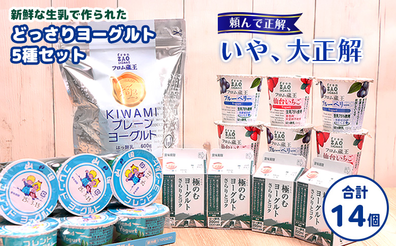 フロム蔵王　どっさりヨーグルト5種セット【0114601】