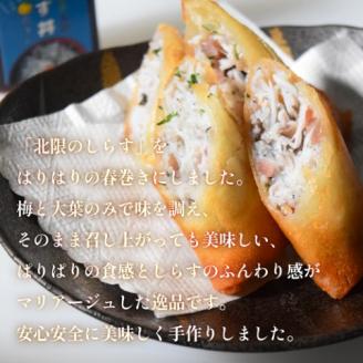 閖上 しらす 春巻き （調理済み3本）