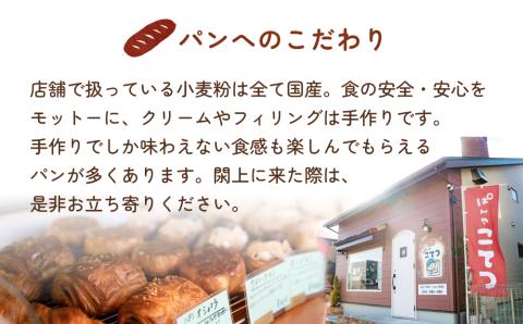 【11ヵ月定期便】名取 閖上 の ぱんやこてつ 手作り 国産小麦のハード系パンセット