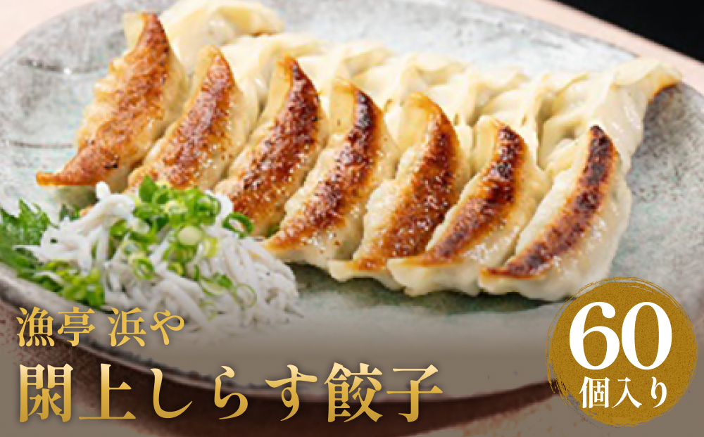 漁亭 浜や　閖上しらす餃子 60個