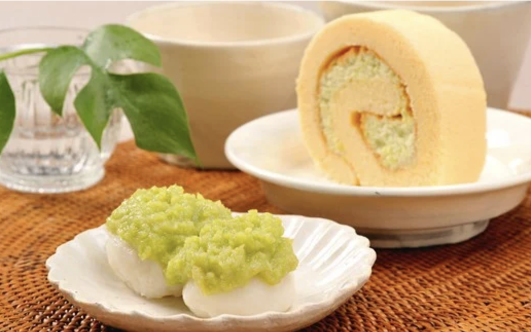 ずんだ餅とずんだロールのセット