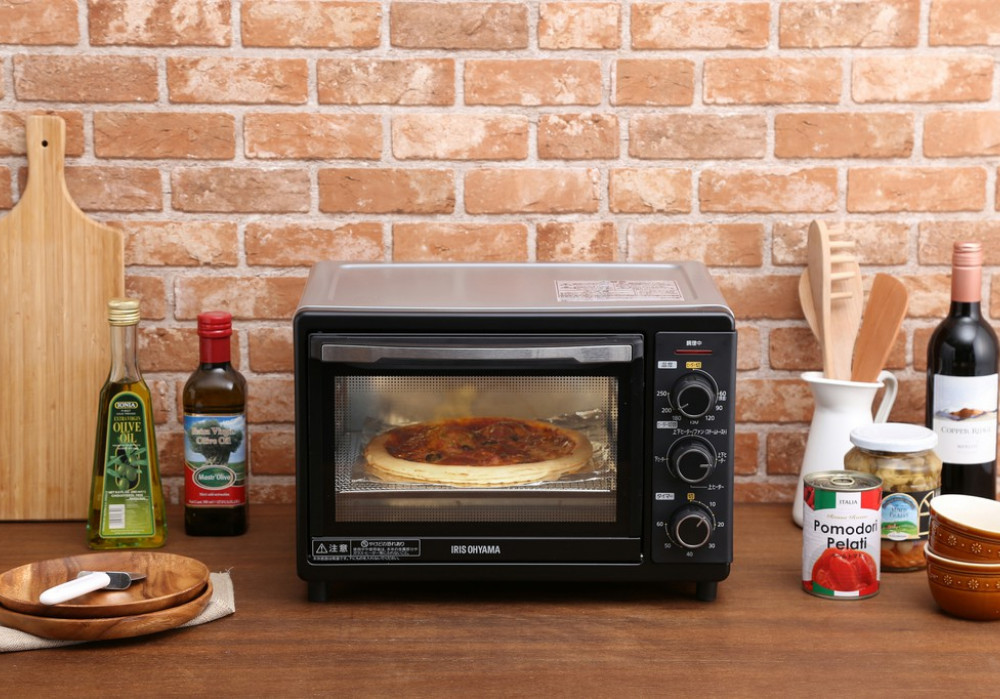 コンベクションオーブン 4枚焼き 15L アイリスオーヤマ 低温調理 キッチン 4枚焼き 調理 ヘルシー スチーム機能 グリル機能 オーブン機能 スローベーク機能 FVC-D15B-S シルバー