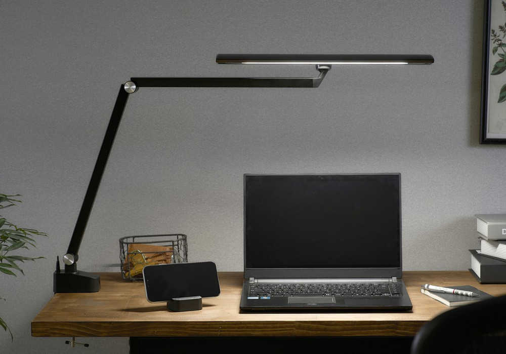 デスクライト デスクT型ライト クランプタイプ リモコン/USB端子付 アイリスオーヤマ 家電 電化製品 調光無段階 調色無段階 LDL-TCDL-B