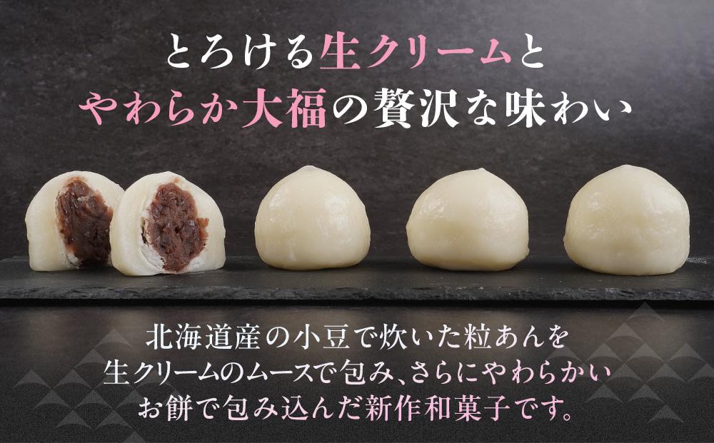 【3回定期便】お菓子 和菓子 大福 生クリーム大福 雪ふたえ 12個 【ささもり 菓子 おかし 食品 和菓子 贈り物 宮城県 名物 銘菓 小豆 ふるさとの味 人気 おすすめ 送料無料】