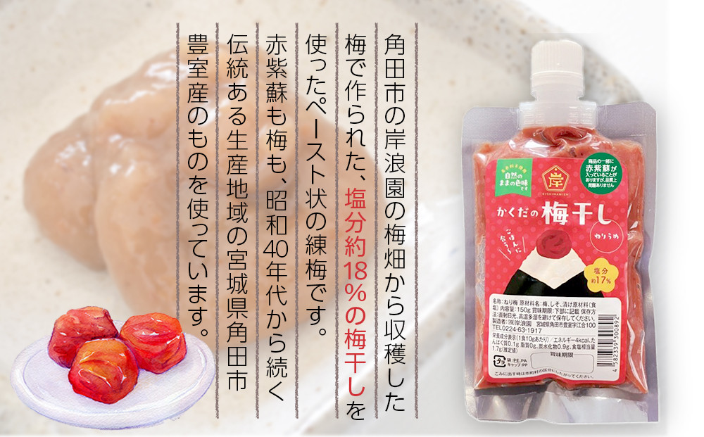 【2026年1月下旬より発送】梅干し ペースト 練梅 8パック　限定200個