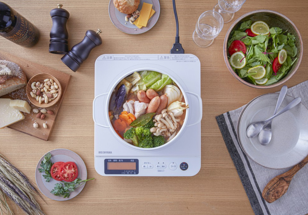 IHコンロ 1400W 液晶付き IHC-T71-W