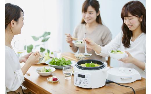 電気圧力鍋 2.2L  アイリスオーヤマ 2.2L 圧力鍋 調理家電 キッチン家電 鍋 レシピブック付き 自動メニュー搭載 ハイパワー 大容量 保温 時短 簡単 ギフト プレゼント ふるさと おすすめ 人気 アイリス PC-MA2-W ホワイト