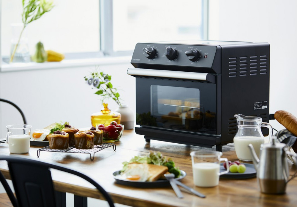 オーブン 4枚焼き 熱風 ノンフライ ノンフライ熱風オーブン アイリスオーヤマ キッチン 調理 家電 電化製品 キッチン家電 ノンフライ調理 リクック機能 FVX-D14A-B