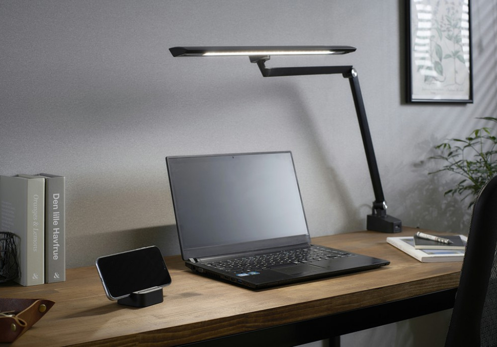 デスクライト デスクT型ライト クランプタイプ リモコン/USB端子付 アイリスオーヤマ 家電 電化製品 調光無段階 調色無段階 LDL-TCDL-B