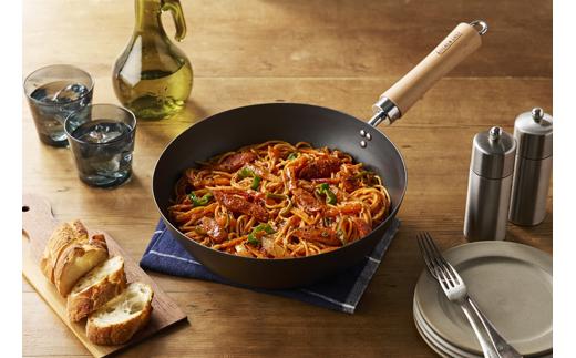 フライパン　鉄フライパン 炒め鍋 28cm SCW-28 ブラック