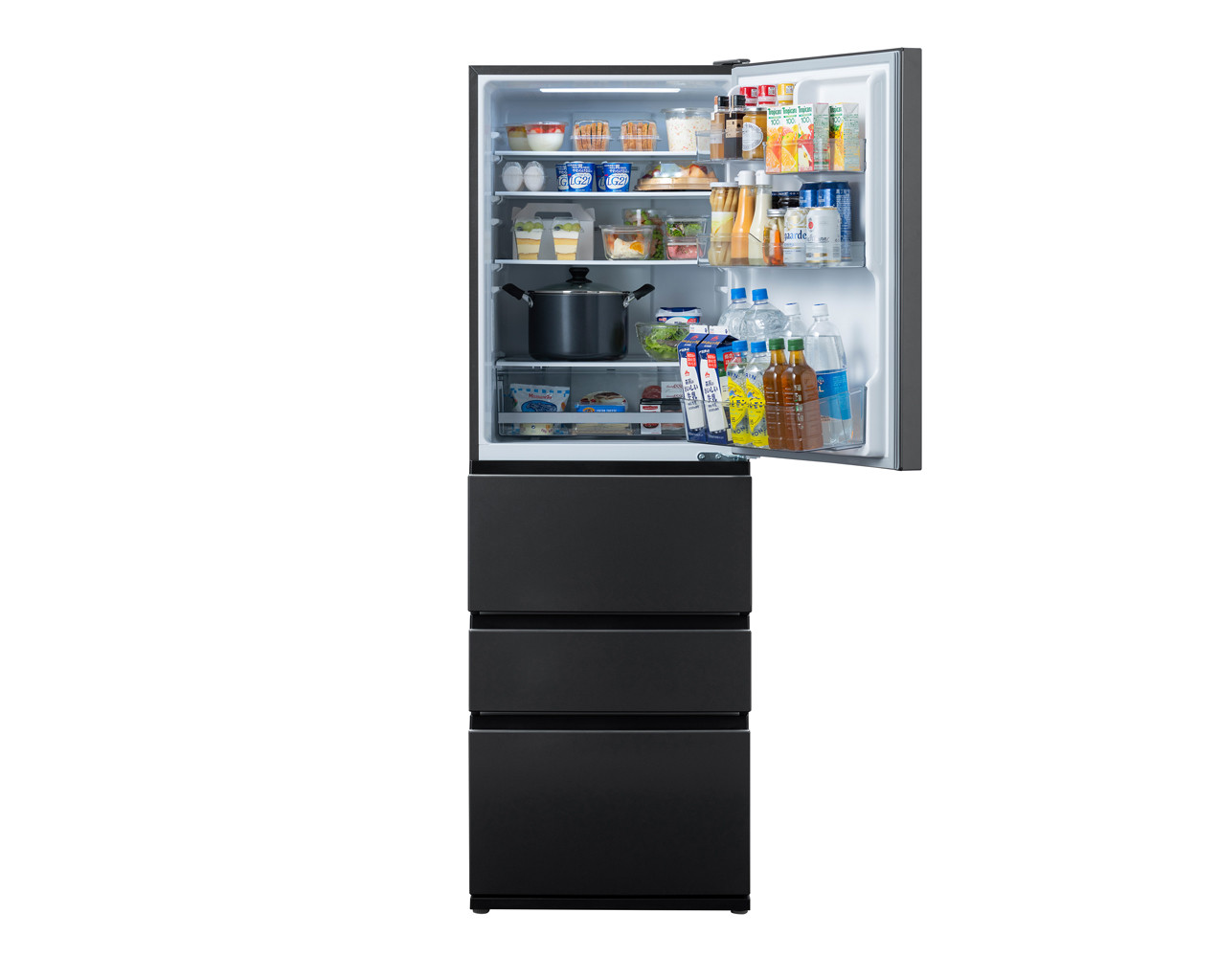 冷蔵庫 冷凍冷蔵庫 371L アイリスオーヤマ 大容量 2段冷凍室97L 大凍量 自動霜取り 幅60  大容量 冷蔵 冷凍 冷蔵保存 冷凍保存 家電 電化製品 使いやすい 便利 おすすめ 人気 アイリス IRSN-37A-B ブラック