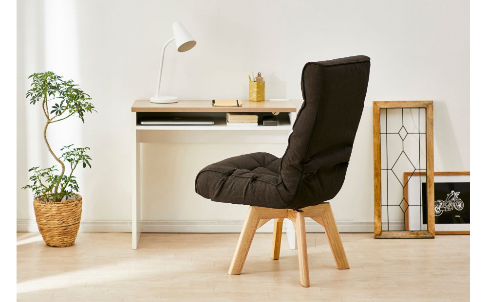 イス 回転ファブリックチェア FACN-K ブラウン