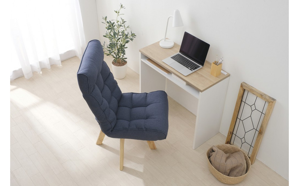 イス 回転ファブリックチェア FACN-K ブルー