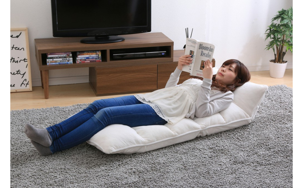 イス フロアチェア　低反発 ZCR-2 アイボリー