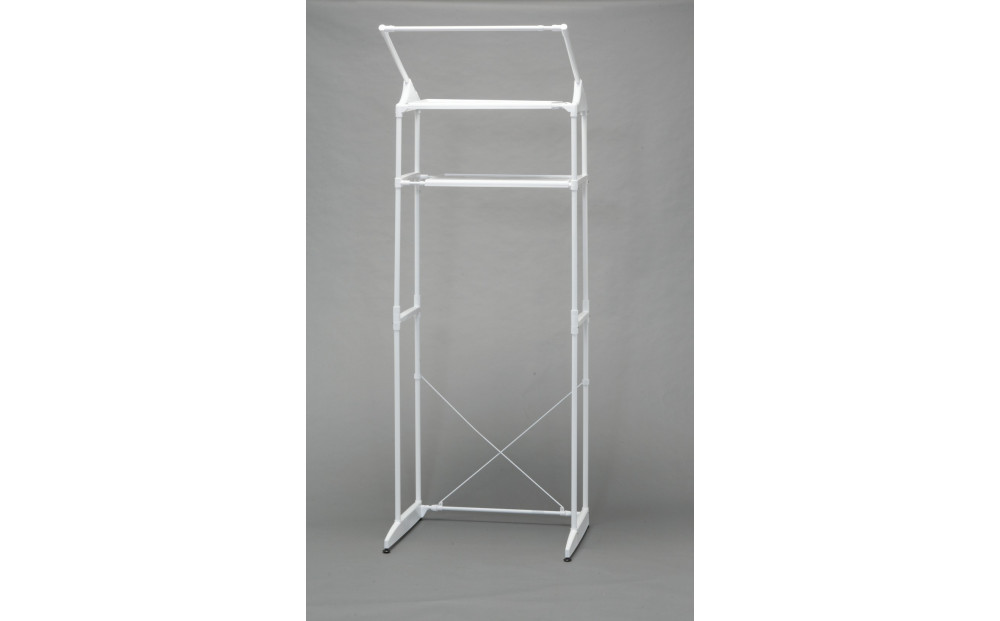 ランドリーラック   ハンガーバー付ランドリーラック HLR-181P ホワイト