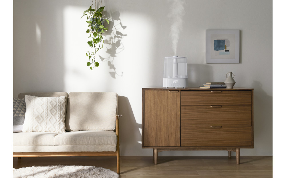 上給水超音波ハイブリッド加湿器 AHM-HUT55A-W ホワイト