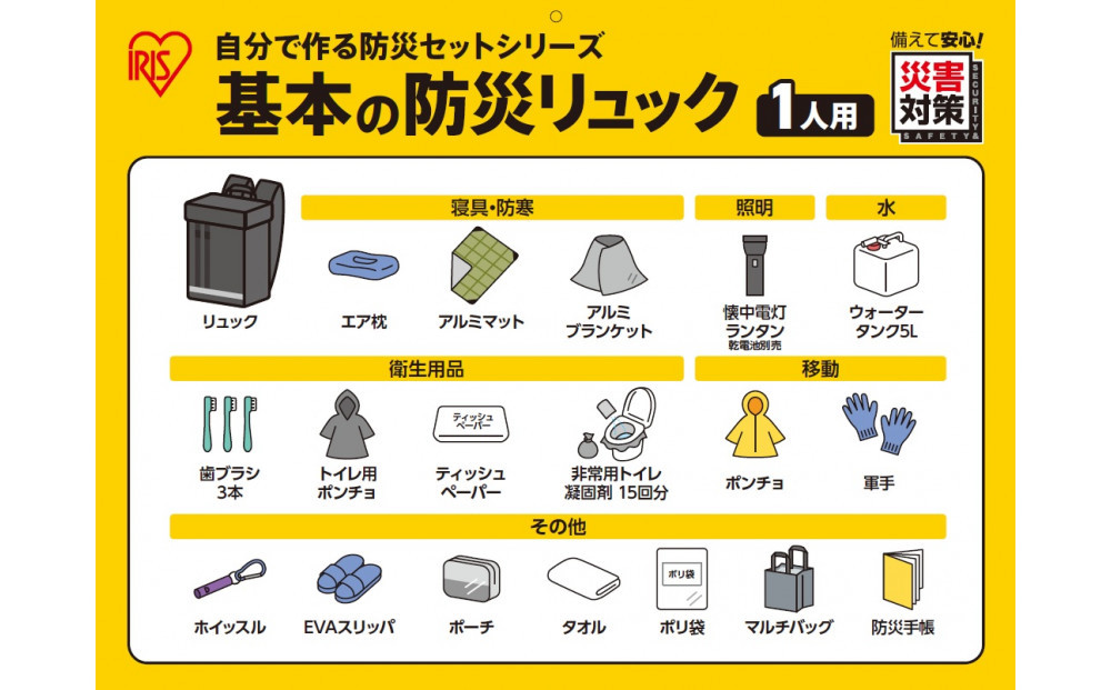 基本の防災リュック BRB-4