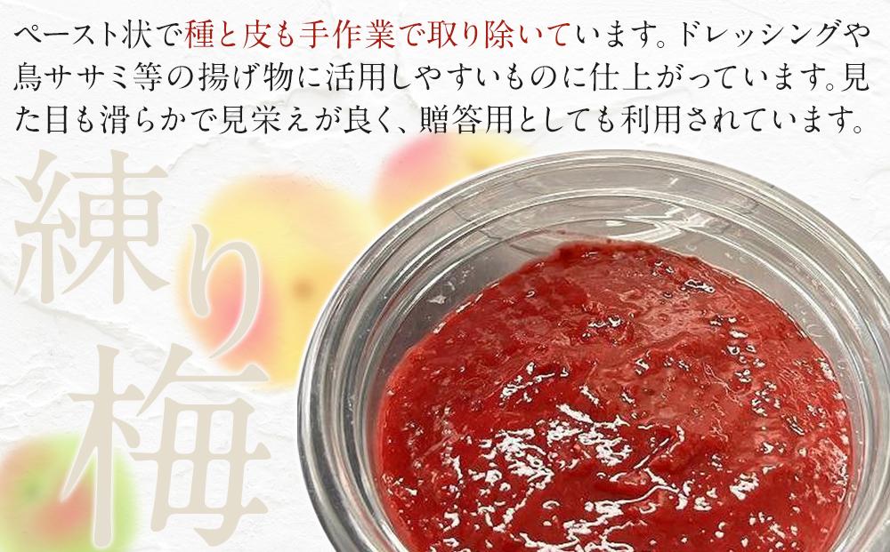 【ふるさと納税】宮城県角田産【無添加】まごころ手作り練り梅(160g)×3個