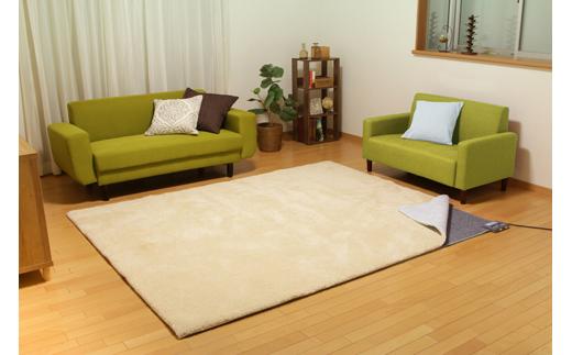 電気ホットカーペット 3畳 195×235 温度調節無段階 IHC-30-Hグレー 6時間OFFタイマー ｜あったか リビング ダニ退治機能 OFFタイマー 