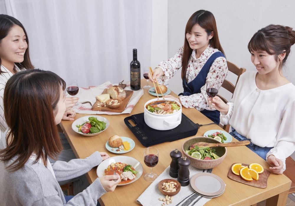 卓上IHコンロ 1400W 液晶付きIHC-T71-B