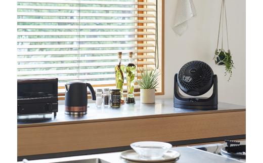 サーキュレーター アイリスオーヤマ 14畳 首振り マカロン型 PCF-MKM18-B ブラック 首振り おしゃれ 節電 扇風機 卓上 卓上扇風機 冷房 暖房 省エネ 首ふり 空気循環 涼しい アイリスオーヤマ 家電 電化製品