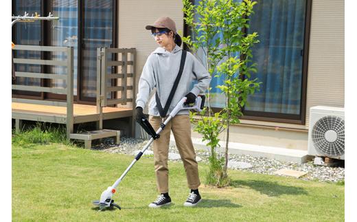 草刈機 芝刈り機 グラストリマー 2種カッター付き 18V 充電式 バッテリー付き 草刈り 充電式グラストリマー アイリスオーヤマ 替刃2種類 コードレス 軽い 家庭用 メンテナンス 軽量 家電 電化製品  JGT160M2 ホワイト