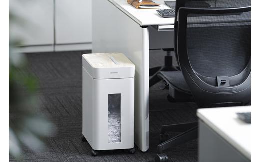 オフィスシュレッダー クロスカット 10枚同時細断 アイリスオーヤマ 静音 A4 キャスター付 オフィス セキュリティ 家庭用 OS-A17C-W ホワイト