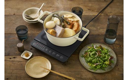 IHコンロ 1口 1400W アイリスオーヤマ 一人暮らし 新生活 温か 大火力 コンパクト 卓上タイプ 加熱モード 揚げ物モード お手入れ簡単 IHK-T391-B ブラック