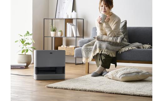 大風量加湿セラミックファンヒーター 1200W ACHHM12A-H グレー アイリスオーヤマ｜即暖 温風3モード