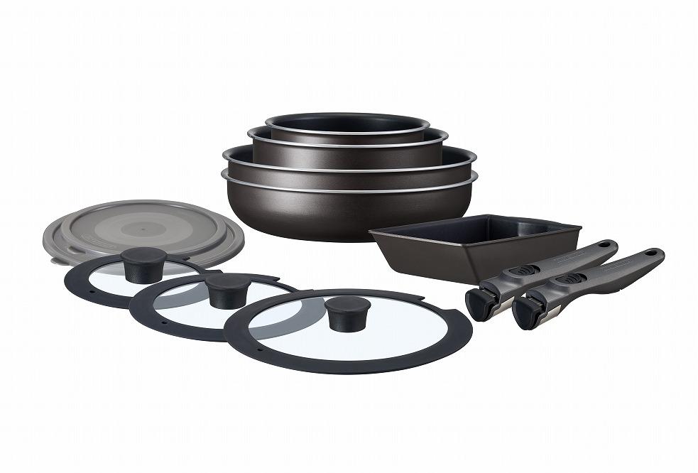 フライパン セット フライパンセット TERACOAT アイリスオーヤマ 12点セット グレイッシュブラウン ガス ih 12点セット ダイヤモンドコートパン ih対応 ガス火 20cm 26cm 鍋 蓋 ふた キッチン おすすめ 人気 アイリス EHDC-T12S