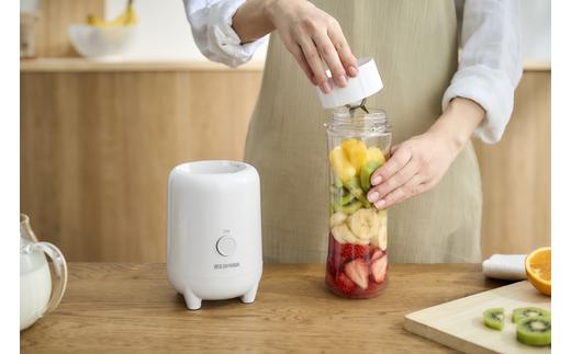 ミキサー ボトルブレンダー 330/600ml 氷対応 ボトルブレンダー アイリスオーヤマ 4枚刃 ギフト おしゃれ キッチン 家電 電化製品 IBB-601-W ホワイト