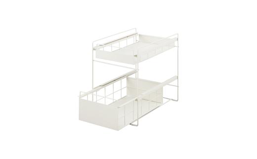 シンク下　引き出しラック　SSR-270　ホワイト
