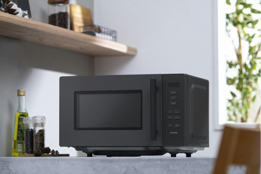 電子レンジ アイリスオーヤマ 18L グレー 単機能 単機能レンジ レンジ フラットテーブル フラット あたため シンプル 家電 電化製品 おすすめ 人気 アイリス IMB-F187-H